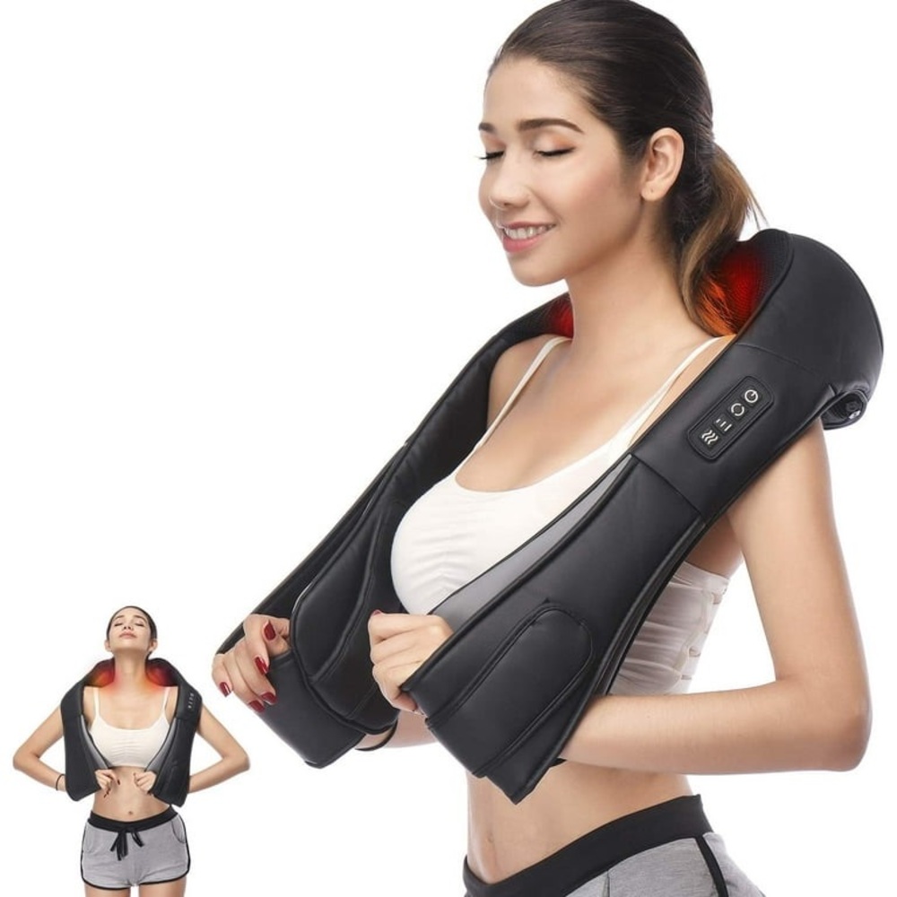 Black Shiatsu Neck and Shoulder Massager